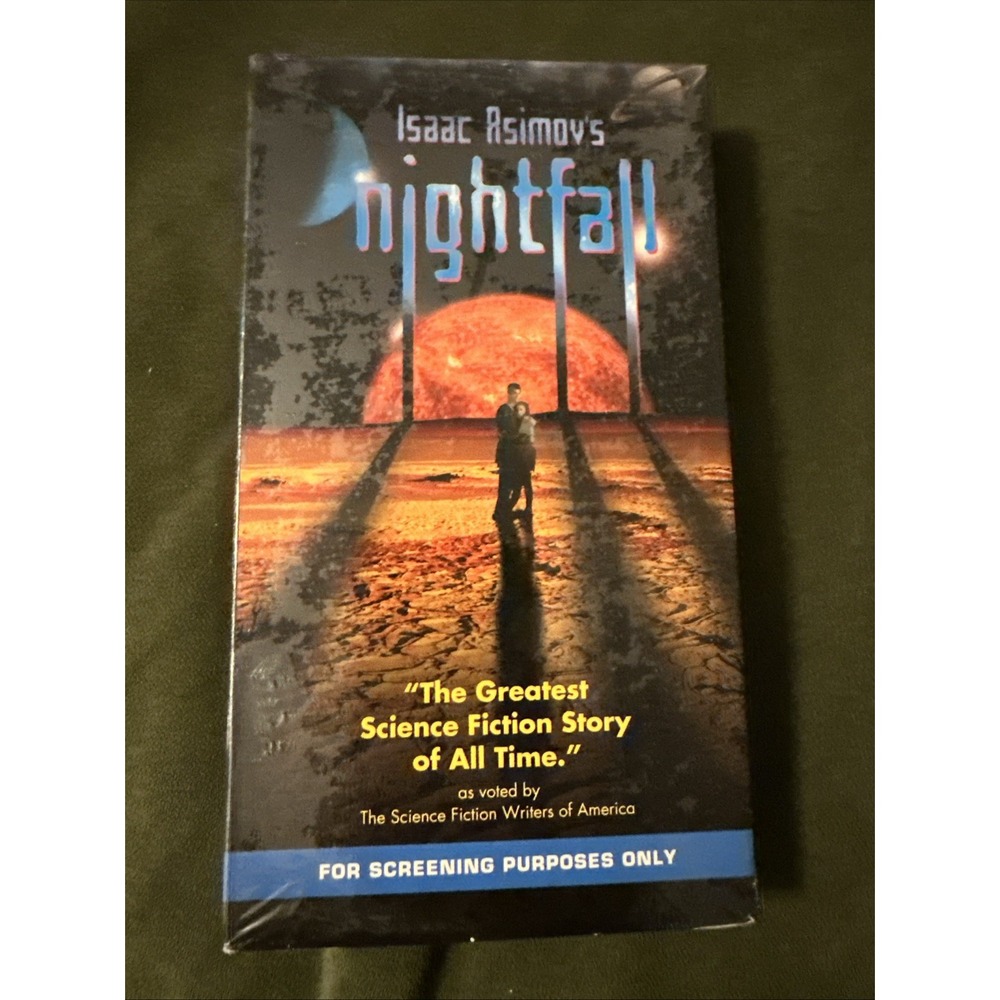 Isaac Asimovs Nightfall VHS 2000 Screener David Carradine Sci-Fi Factory Sealed